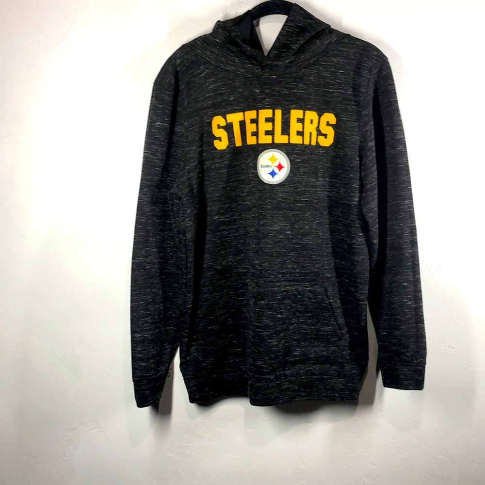 NFL Pittsburgh Steelers gray hooded sweatshirt size xxl